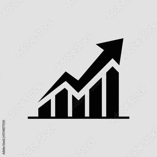 This image showcases a dynamic upward graph illustration, symbolizing growth, potential success, and enhancement in business or investment contexts, ideal for marketing use.