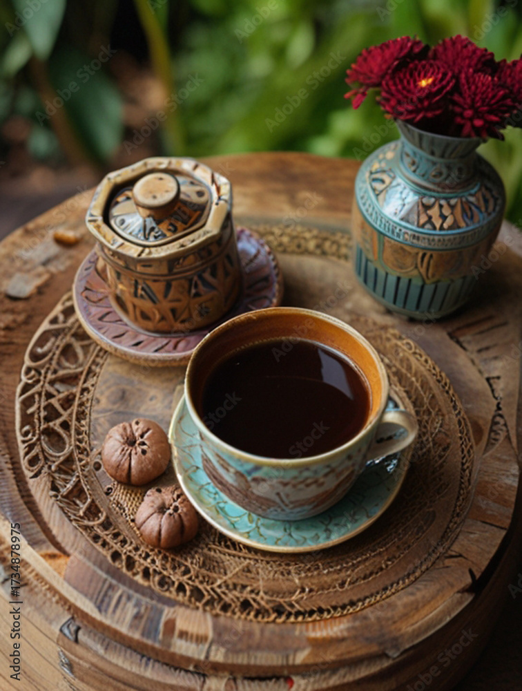 Fototapeta premium A cup of Javanese coffee.