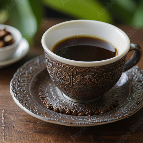 A cup of Javanese coffee.