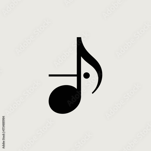 A creatively designed musical note symbolizing the universal language of music, evoking emotions and bringing people together through art and rhythm.