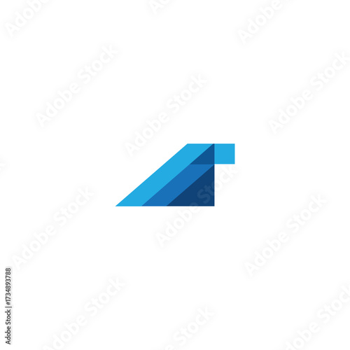The technology logo that is moving forward is in the shape of the letter A with a combination of blue. Free Download The technology logo that is moving forward is in the shape of the letter A with a combination of blue. - GFXLoad