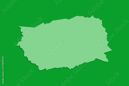 Three vector outlines map icons of the country shape of Bulgaria (Europe), the United States (America), and the United Arab Emirates