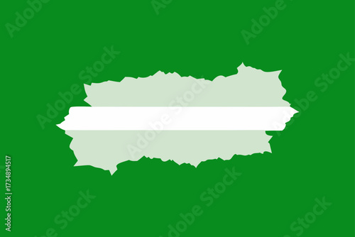 The vector map illustration of the European countries Bulgaria and Lithuania shows the land shape with nation symbols and outlines on paper