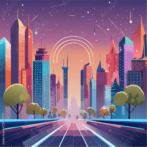 night city landscape