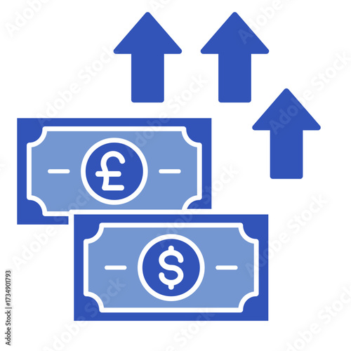 Money Growth  Icon Set Multiple Style Collection