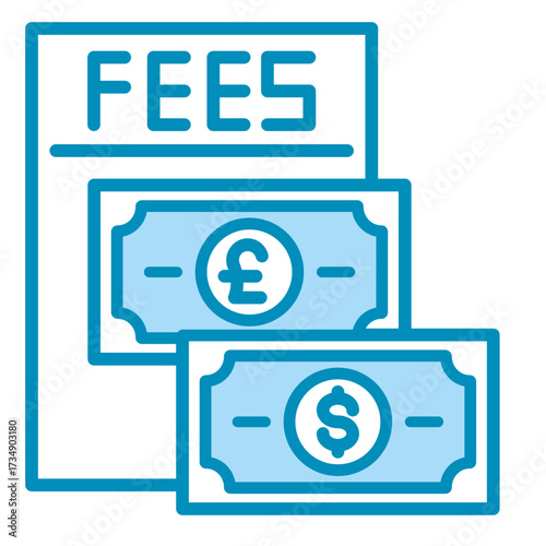 Payment Fees  Icon Set Multiple Style Collection