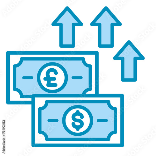 Money Growth  Icon Set Multiple Style Collection