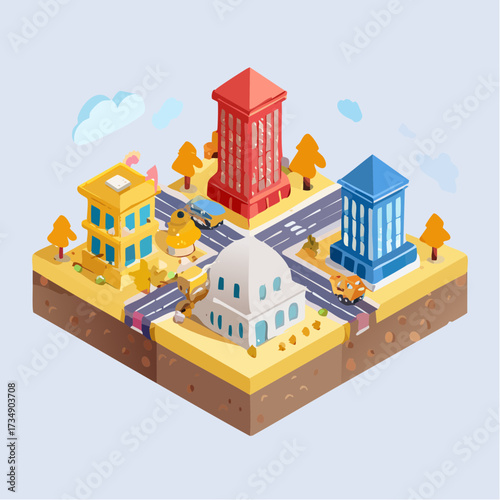 vector illustration of a city