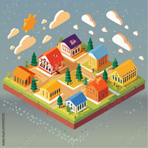 vector illustration of a city