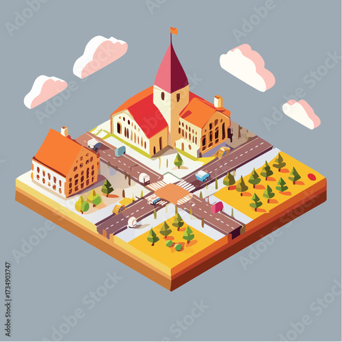 vector illustration of city