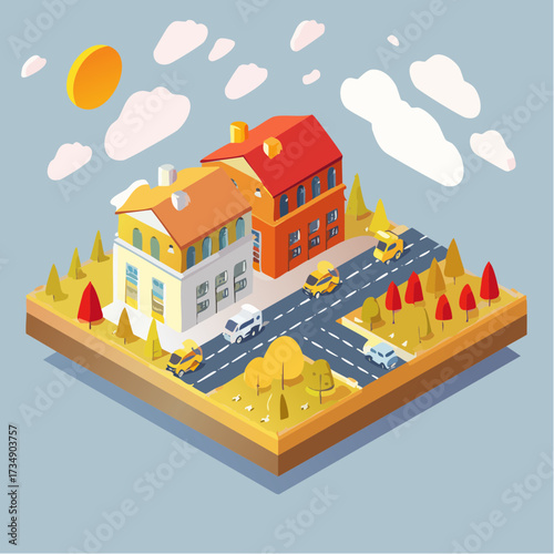 vector illustration of a city