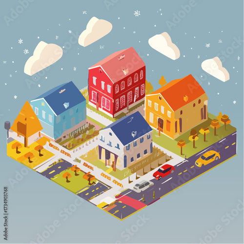 vector illustration of city