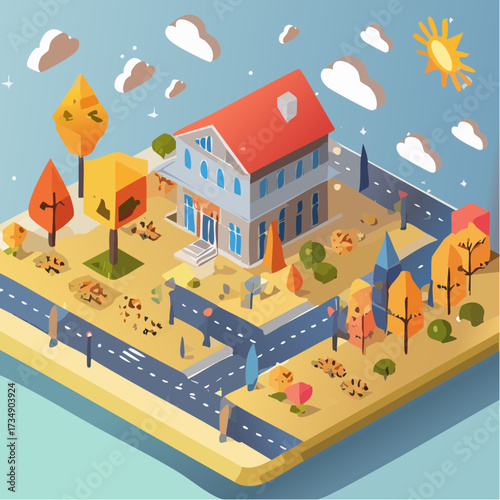vector illustration of city