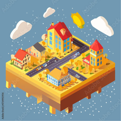 vector illustration of city