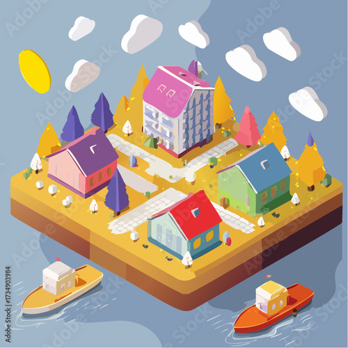 houses in the city