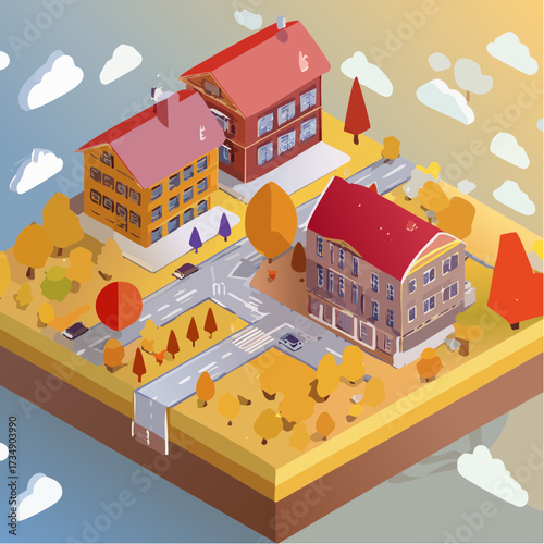 vector illustration of a city
