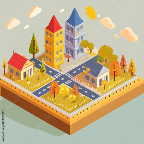 vector illustration of city