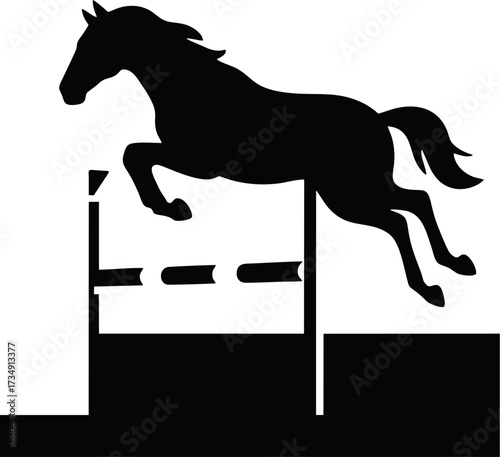 a horse running in a racetrack