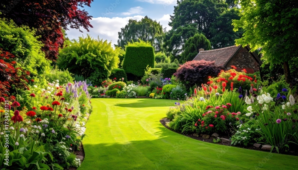 Obraz premium English garden in June / summer