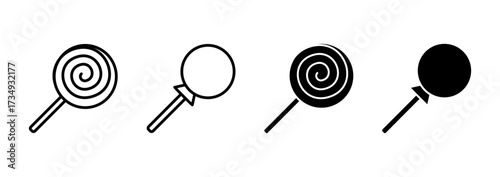 Candy icon vector. candy sign and symbol.