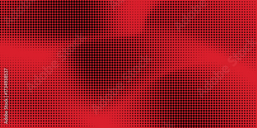 Dot red pattern screen led light gradient texture background. Abstract technology big data digital background. 3d rendering.