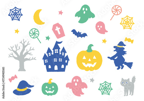 Cute Halloween Icon Set_Color