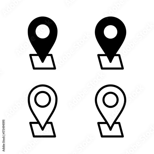 Address icon vector illustration. home location sign and symbol. pinpoint