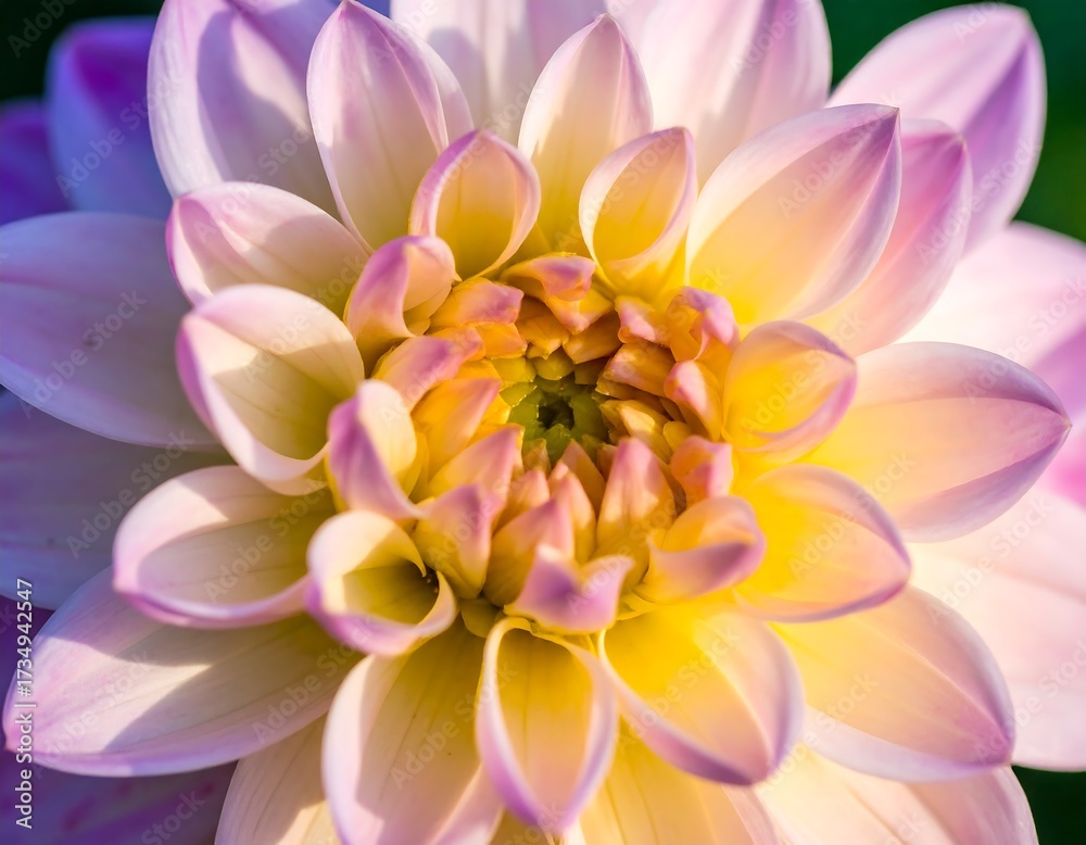 Fototapeta premium Close-up of a vibrant dahlia blossom