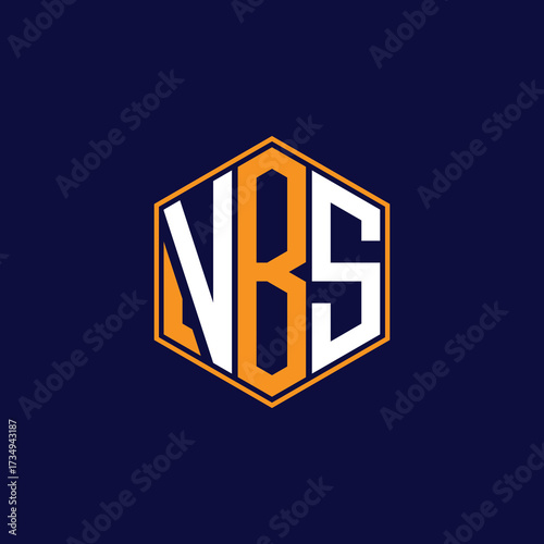 VBS Modern Hexagon Monogram Logo Design – Geometric Lettermark Vector Template