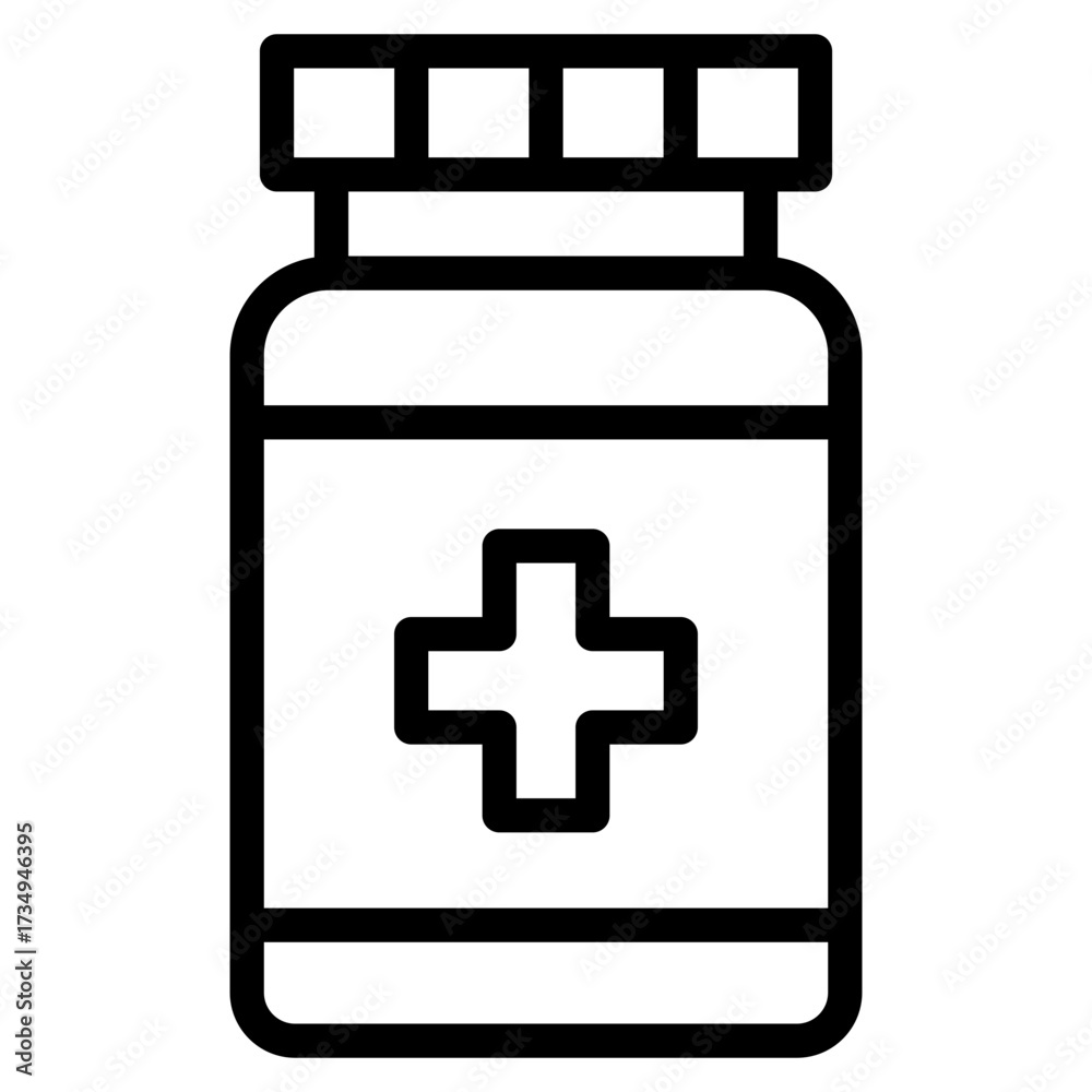 Obraz premium drug bottle icon