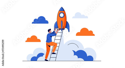 Business Journey: The Ascent to Success with a Innovative Rocket Launch Design