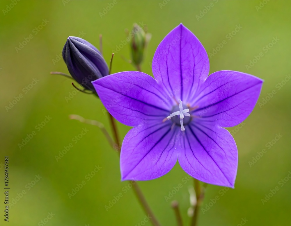 Fototapeta premium Close-up of a vibrant purple flower (3)