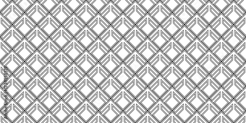 black white Japanese arrowhead seamless pattern
