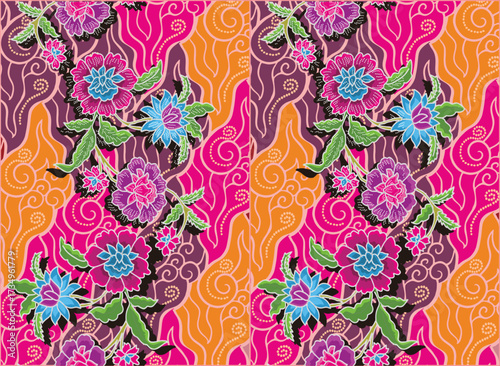 Batik Indonesian: is a technique of wax-resist dyeing applied to whole cloth, or cloth made using this technique originated from Indonesia.