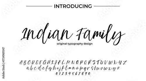 Indian Family - Elegant Script Font for Smooth Handwritten Design and Creative Typography