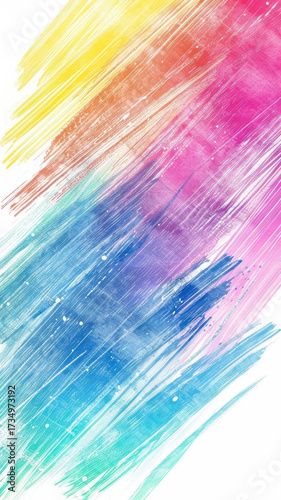 Vibrant Abstract Paint and Line Backgrounds