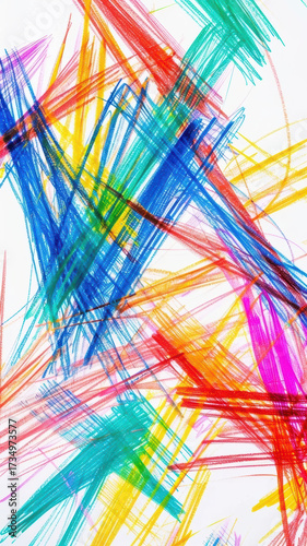 Vibrant Abstract Paint and Line Backgrounds