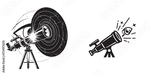 Telescope and Eye Vision of Cosmic Observation and Discovery