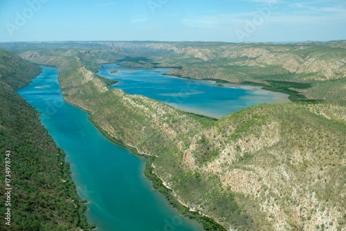 Aerial view of the Buccaneer Archipelago between One Arm Point and the Horizontal Falls - Dampier Peninsula, WA, Australia