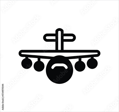 Airport set of web icons in line style. Air travel icons including plane, ticket, passport, luggage, transport, check-in, pilot, stewardess, duty free shop. Editable stroke. Vector illustration