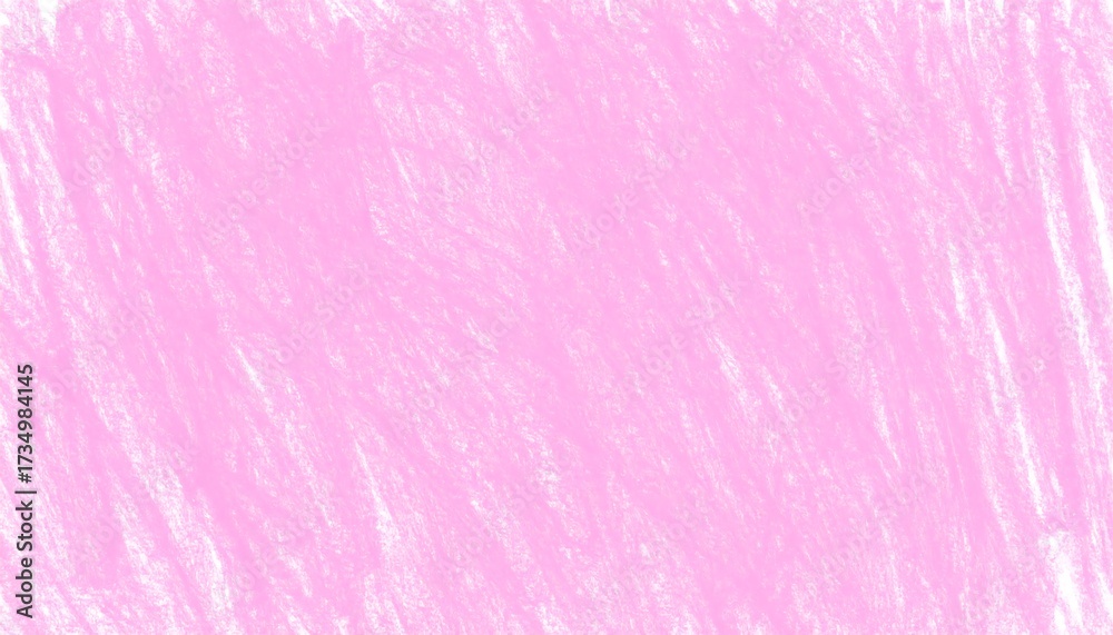 Fototapeta premium Pastel pink crayon strokes on white