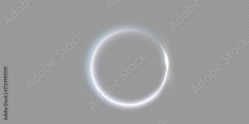 Light white Twirl. Curve light effect of white line. Abstract luxury white light vector flare semicircle and spark light effect. Luminous white circle portal. PNG