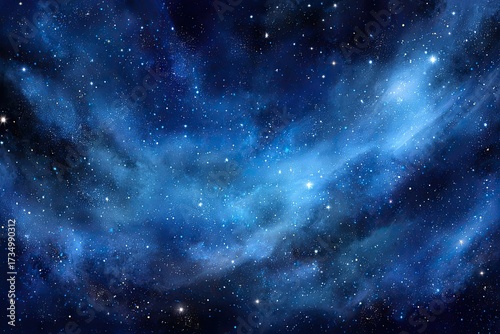 Stunning Deep Space Nebula With Stars