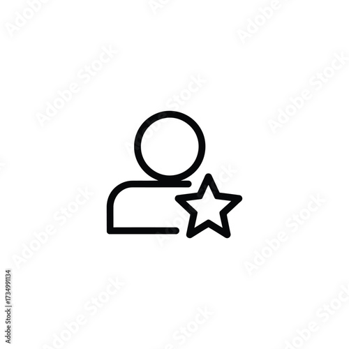 User Account with Star Icon for Favorites or Premium Features