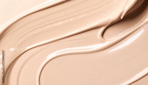 Nude liquid foundation light beige grainy gradient background, ivory cosmetics smooth texture banner, copy space