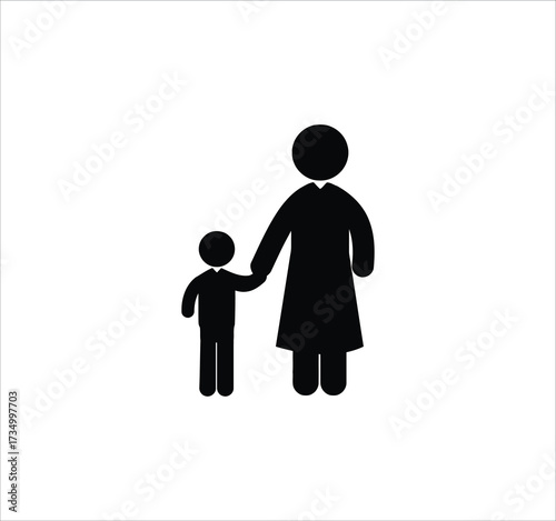 Child Care & Parenthood set of web icons in line style. Icons related to kids, parenting, children’s rights, and International Children’s Day. Editable stroke. Vector illustration