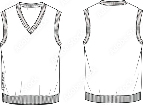 Men underwear vector, boxer shorts illustration, fashion flat sketch, clothing design outline, garment template drawing, male apparel design