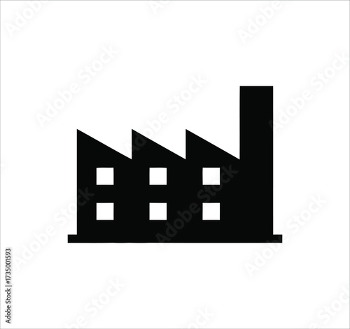 Factory & Industry set of solid vector icons. Collection including production, machinery, manufacturing, warehouse, fabrication, goods, and more. Editable glyph icons. Vector illustration