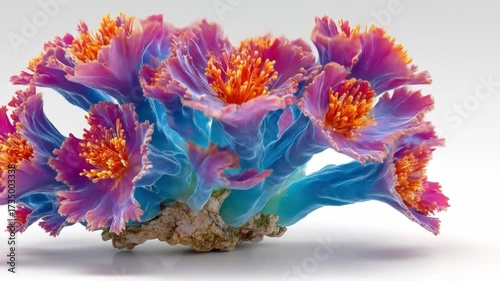 Colorful coral reef specimen