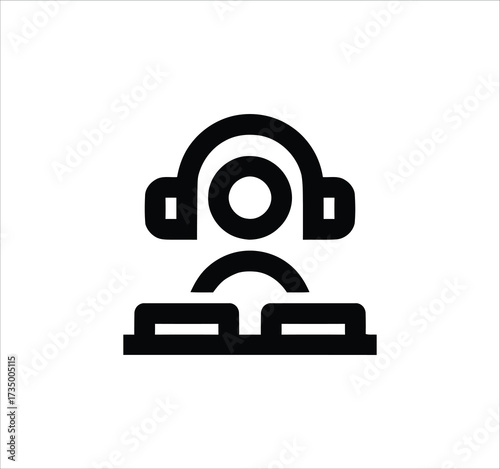 Audio & Sound set of web icons in line style. Icons including speaker, microphone, music, multimedia, equalizer, headphones, volume, and more. Editable stroke. Vector illustration